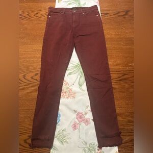 Lucky Brand burgundy jeans